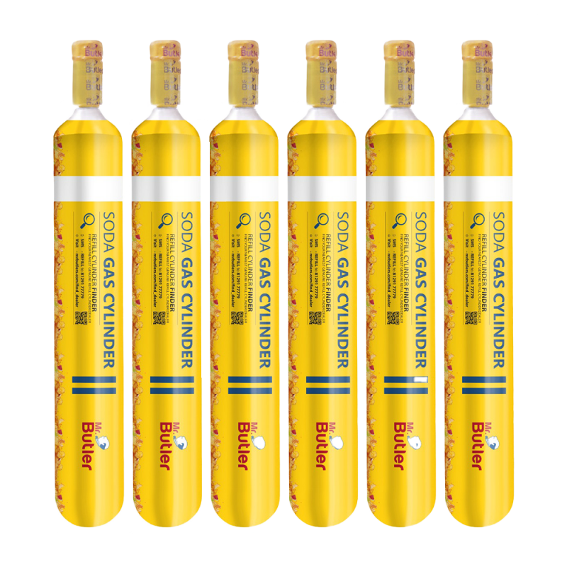 Soda Maker CO2 Gas Cylinder, Pack of 6